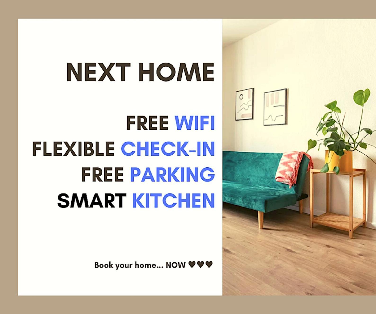 Next Home - Free Parking & Wifi - Badewanne Duisburg Dış mekan fotoğraf